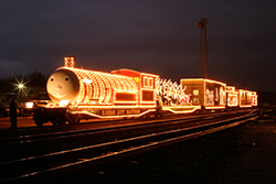 The Holiday Express at an unknown location.KCS has the usage rig
