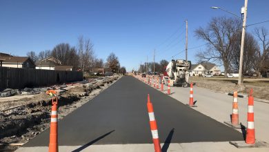 Photo of Pittsburg Road Crews Paving South Rouse Tuesday