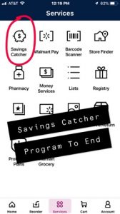 Walmart app, Walmart Savings Catcher