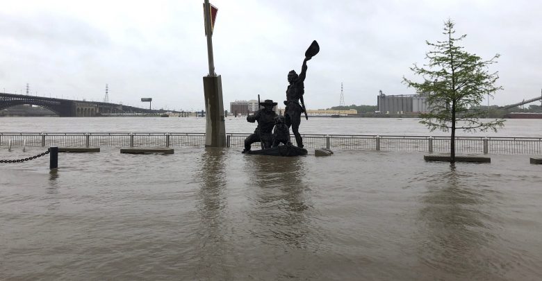 Spring Flooding Mississippi River