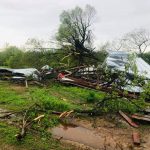 Wheaton, tornado damage, Newstalk KZRG, severe weather