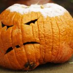 sad pumpkin, cold weather, Halloween, jack-o-lantern, Newstalk KZRG