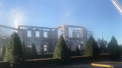 Photo of Sandstone Gardens destroyed by fire