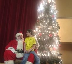 Photo of Santa Claus and free breakfast, too, at Neosho Civic Center