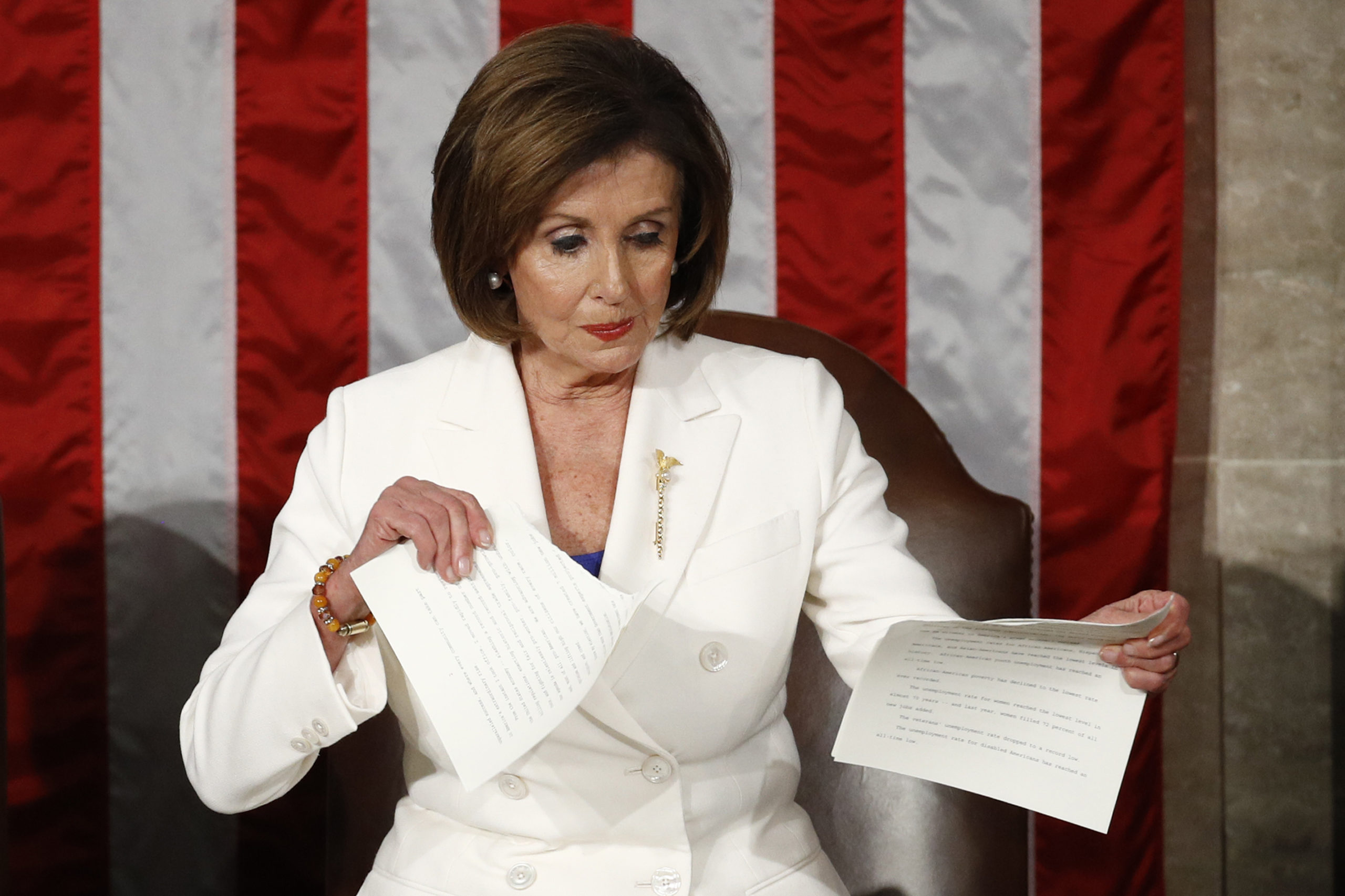 Long Asks Pelosi To Auction Ripped SOTU For Charity; “NO” – Newstalk KZRG