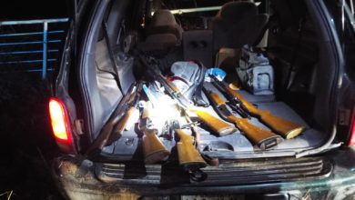 Photo of Three arrested with a stolen SUV, cash, and a trunk full of guns