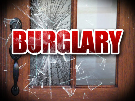 One person died during a Friday burglary in Miami, OK.