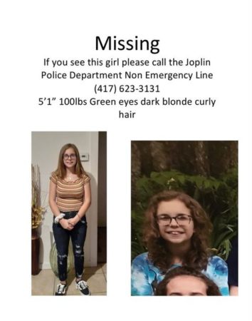 Joplin girl still missing