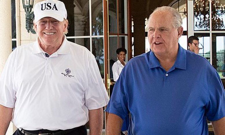 Image result for rush limbaugh and trump