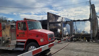 Photo of African Grocery store destroyed by fire in Noel Missouri