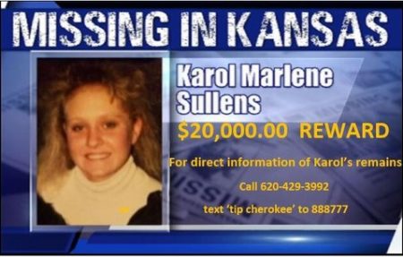 $20,000.00 Reward Offered For Information In Karol Sullens Case  01/04/2021