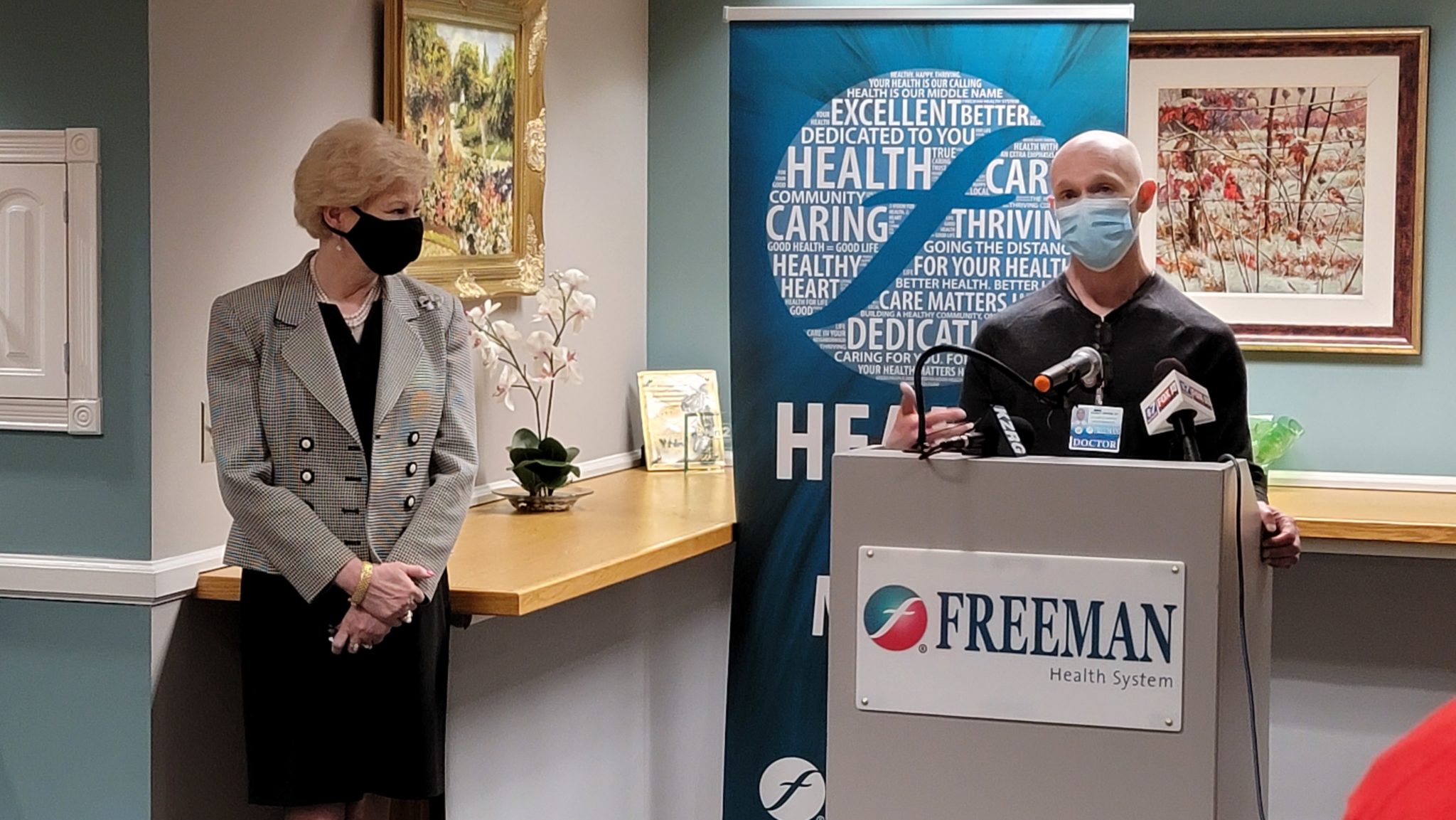 Freeman announces progress in battle against Covid Newstalk KZRG