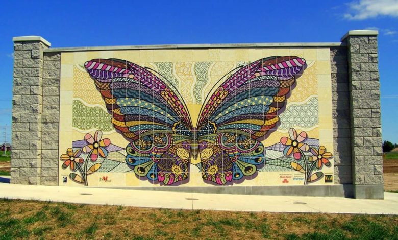 Butterfly Mural Aug 16 Joplin