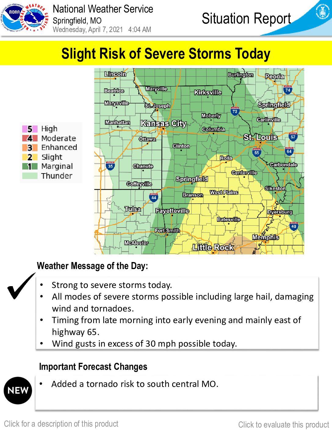 Photo of A chance of severe weather arrives in the Four States Area today