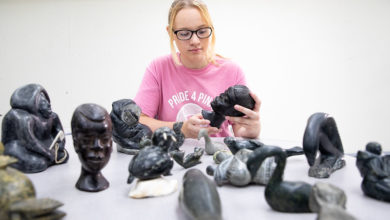 Photo of MSSU Art Department receives collection of Intuit carvings from former staff member