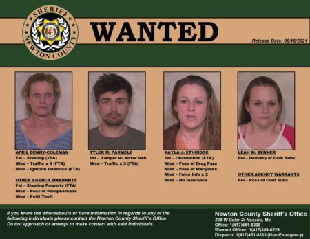 Newton County Sheriff Office issues Warrant Wednesday