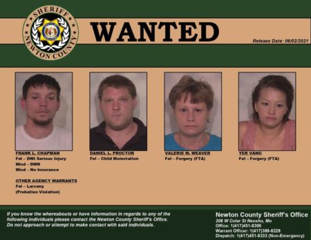 Newton County Sheriff’s Office asking for public’s help with locating individuals for Warrant Wednesday