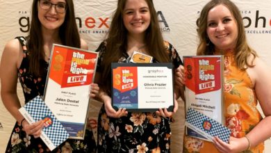 Photo of Graphics students, graduates win regional awards