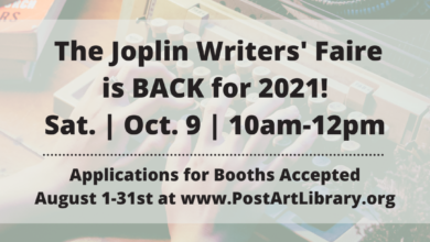 Photo of Joplin Writers’ Faire to return this fall