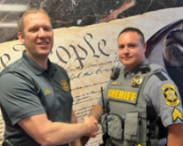 Photo of A promotion for “Deputy Z” in Vernon County