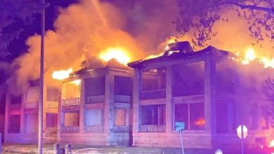 Photo of Fire at a historic Joplin apartment complex