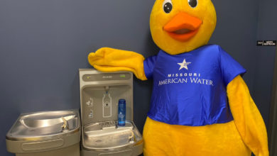 Photo of Three local winners of the Missouri American Water Hydration Station Grant Program