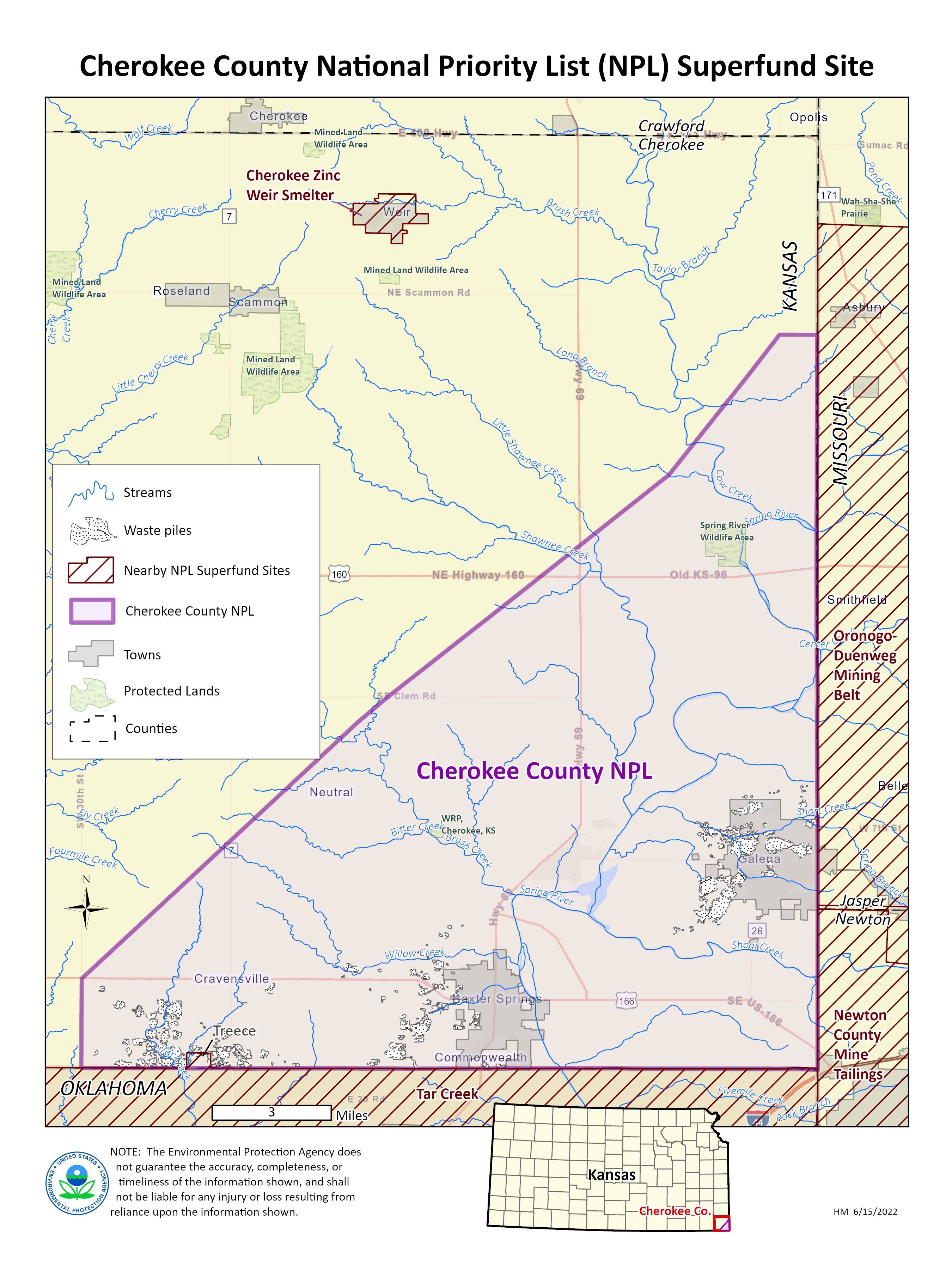 Cherokee Co FS large map