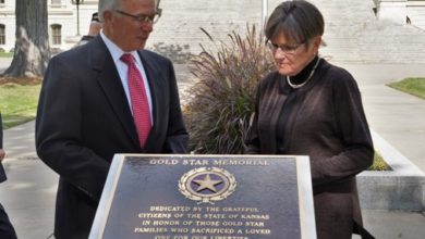 Photo of Monument dedicated to Kansas Gold Star families