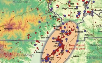 Photo of 3.1 level earthquake felt in New Madrid Seismic Zone