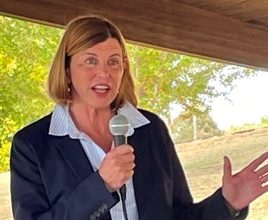 Photo of Trudy Busch Valentine brings Senate campaign to Joplin