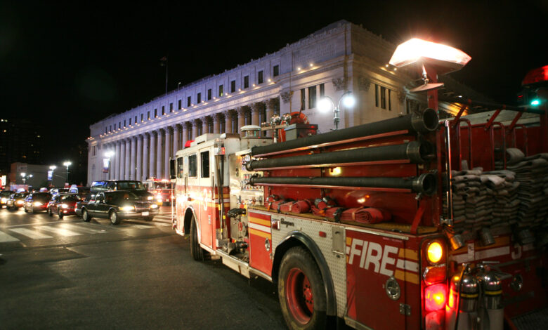 Post Office Fire Fire Truck First Responder Police Structure