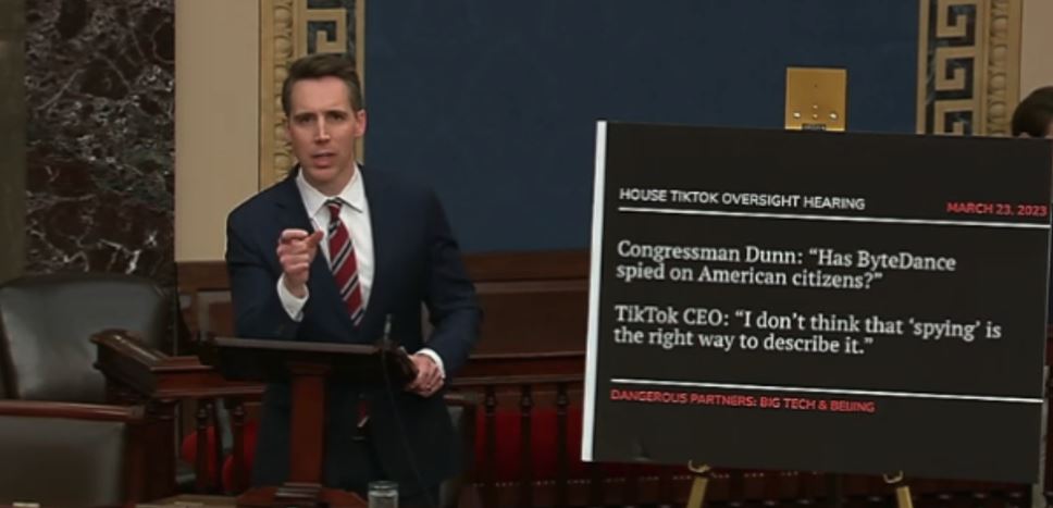 Hawley Request To Unanimously Pass Bill To Ban Tiktok Blocked