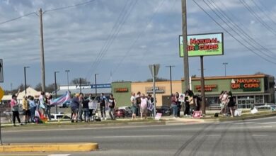 Photo of Trans people, supporters “take it to the streets” at  Joplin intersection