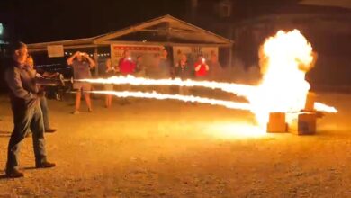 Photo of A flamethrower and comments about book burning ignite a political firestorm in Missouri