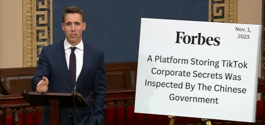 Hawleys Push For Tiktok Ban Blocked On Senate Floor Despite Spike In