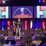 Missouri US Senator Josh Hawley speaks at the Newton-Jasper Lincoln Day event in Joplin, Missouri