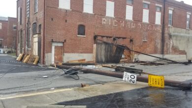 Photo of Strong storms leave downtown Carthage pummeled