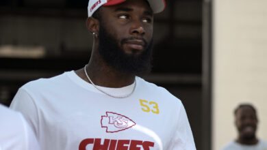 Photo of Chiefs backup lineman taken to hospital after cardiac event during team meeting, AP source says