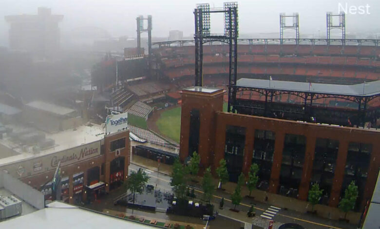 Busch Stadium Rain