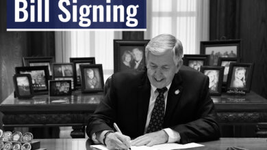 Photo of Missouri Governor signs public safety bill into law