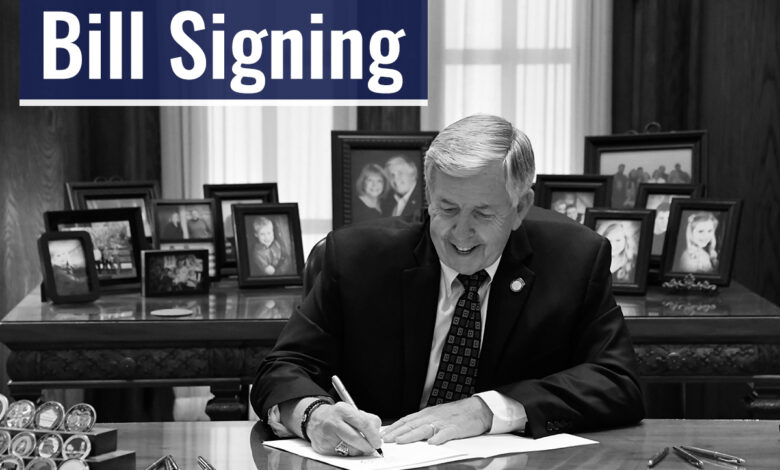 Parson Bill Signing