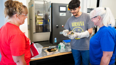 Photo of Science teachers from Frontenac, Pittsburg learn from top researchers