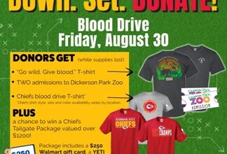 Photo of Enter to win a KC Chief Package at CBCO Blood Drive this Friday