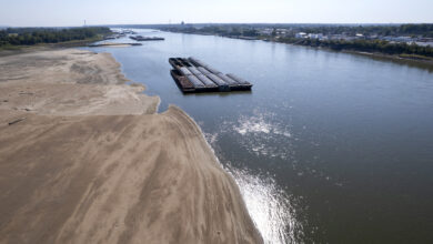 Photo of The Mississippi River is running low again. It’s a problem for farmers moving beans and grain