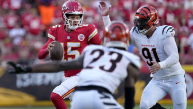 Photo of Butker hits a 51-yard winner for KC after penalty on Bengals safety keeps Chiefs alive