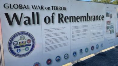 Photo of Wall of Remembrance on display in Joplin through Sunday evening