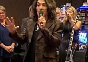 Photo of KISS founding member Paul Stanley at Indigo Sky Casino for groundbreaking