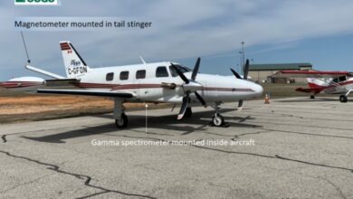 Photo of Low-level airplane surveys to image geology of region