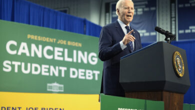 Photo of Biden’s student loan cancellation is put on hold again after day of legal whiplash