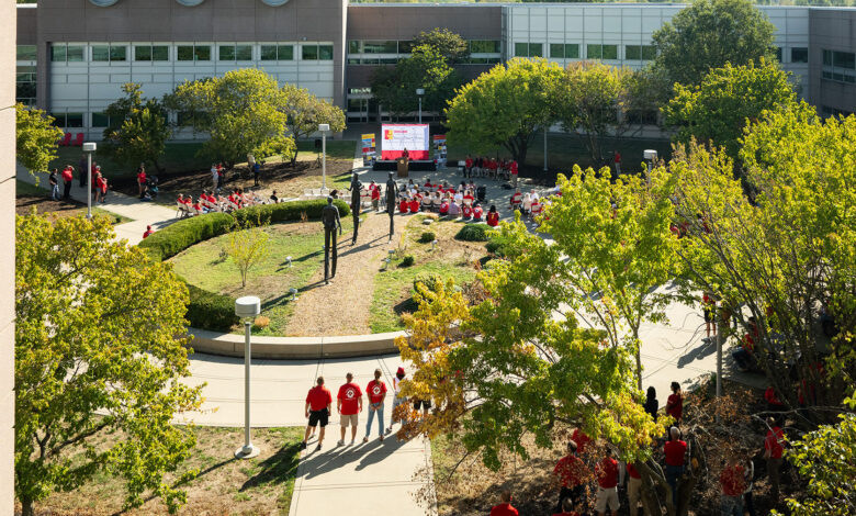 Crossland Aerial Courtyard